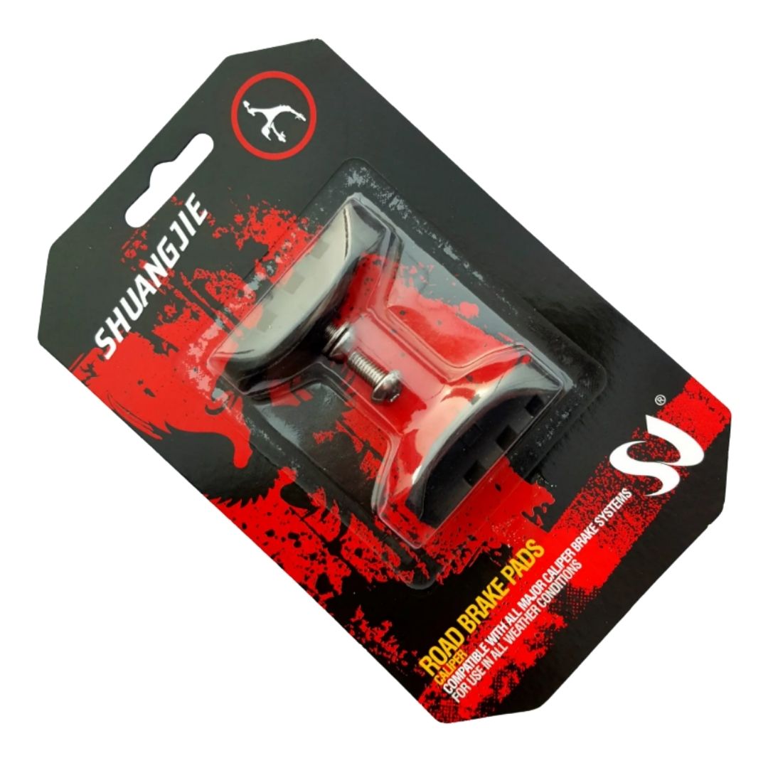 Universal V-Brake Bicycle Rim Brake Pads High-Performance Anti-Slip Rim Shoes Rubber Caliper for Single Speed Friction Wheel Anti-slip Anti-skid Wear Resistant Cycling Accessories Road Bike Black