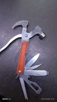 Tools 10 in 1 Multifunctional Hammer Wrench Knife Pliers Hand Toolkit Multi Utility