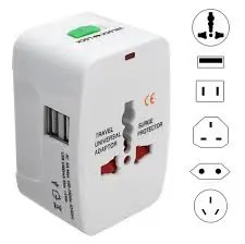 Travel adapter socket multi plug Ac portable socket plug universal adapter ac 220-250V