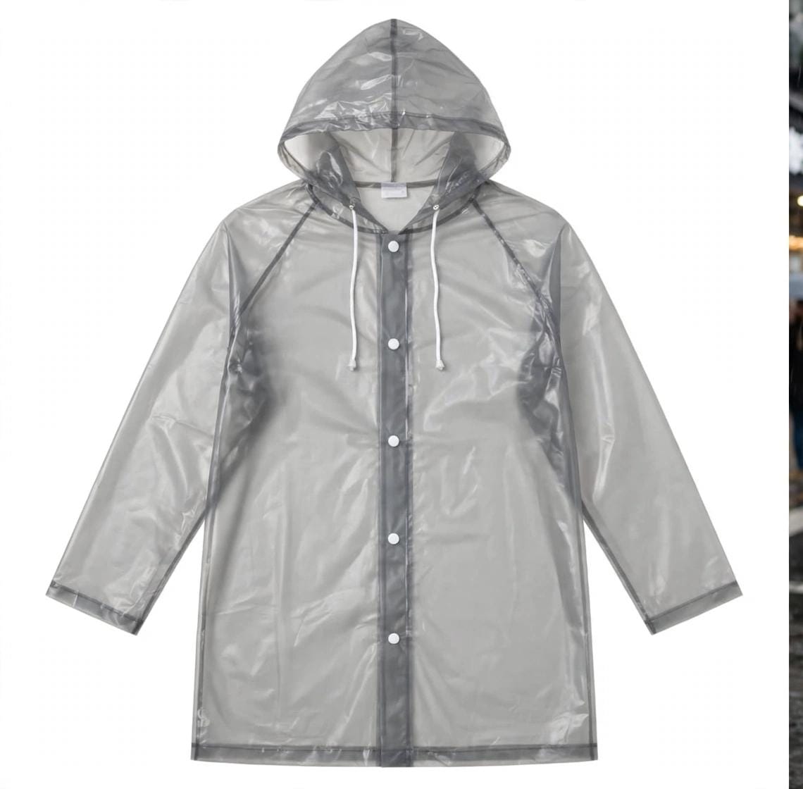 EVA Waterproof Unisex Rain Coat Hooded Full Sleeves Outdoor Men, Women, Boys & Girls Rainwear Poncho Raincoat for Camping, Hiking & Travelling (Universal Size,1 Pc Random)