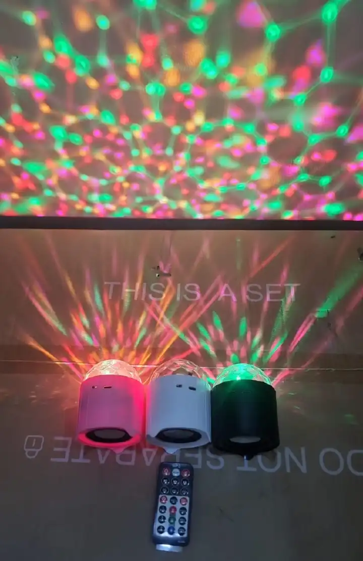 💥RECHARGEABLE Portable controlled Bluetooth speaker mini music magic lamp 6w now☄️ kindly watch the video on how to use it