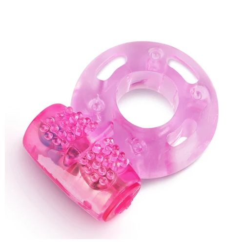 Vibrating Ring Mens Delay Ejaculation  & Penis ring -  Pink view 8