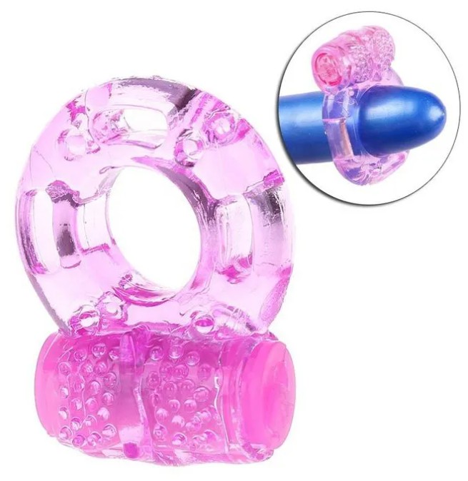 Vibrating Ring Mens Delay Ejaculation  & Penis ring -  Pink