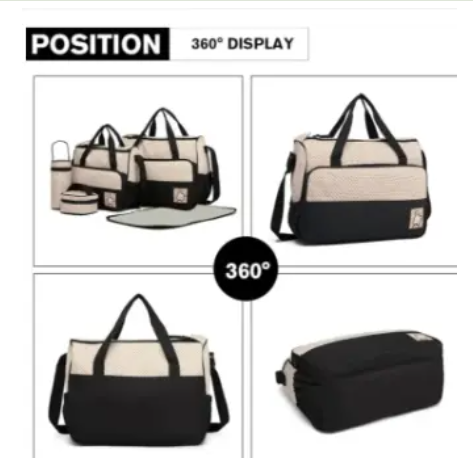 5-in-1 Premium Mummy Diaper Bag Set – Large Capacity, Waterproof Organizer | Best for Travel & Baby Essentials
5-in-1 Premium Mummy Diaper Bag Set – Large Capacity, Waterproof Organizer | Best for Tra