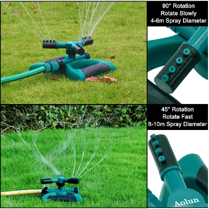 3 Arm 360⁰ Auto-Rotating Water Garden Sprinkler