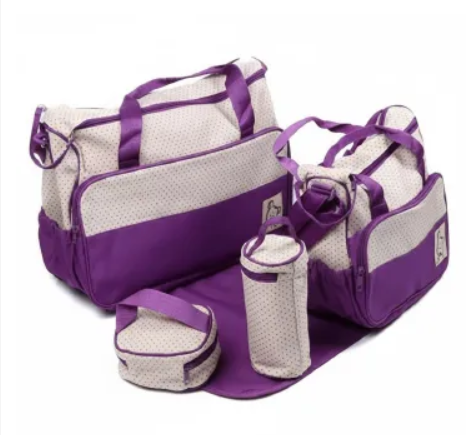 5-in-1 Premium Mummy Diaper Bag Set – Large Capacity, Waterproof Organizer | Best for Travel & Baby Essentials
5-in-1 Premium Mummy Diaper Bag Set – Large Capacity, Waterproof Organizer | Best for Tra