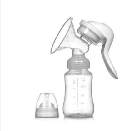 Manual Breast Pump Dual Purpose with Milk Bottle and Storage Cup BPA Free Comfortable Suction Easy to Clean Breastfeeding Pump for Nursing Mothers