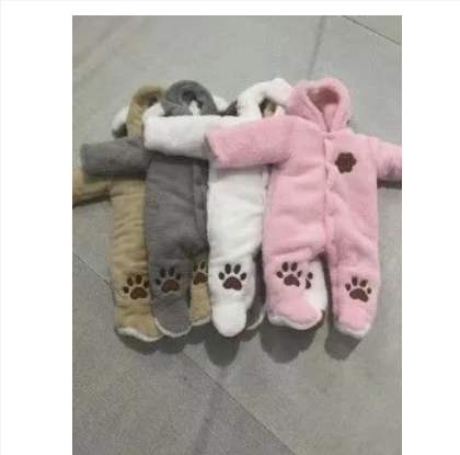 Fashion Newborn Warm Baby Romper (Heavy) | Unisex Winter Jumpsuit | Soft Fleece Infant Outfit | Blue, Pink, White, Grey & Floral Colors | Cozy Baby Wear