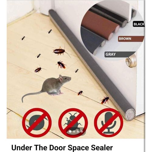 1 m Door Seal Bottom Self-Adhesive Draught Excluder Door Air Stopper for Doors, Door Floor Seal Front Door, Wind Stopper Door Seal, Door Draught Stopper, Door Mat Door Pull Stopper, Door Seal