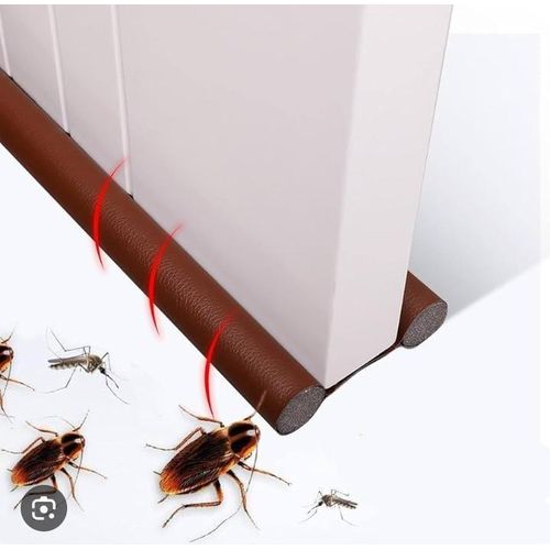 1 m Door Seal Bottom Self-Adhesive Draught Excluder Door Air Stopper for Doors, Door Floor Seal Front Door, Wind Stopper Door Seal, Door Draught Stopper, Door Mat Door Pull Stopper, Door Seal