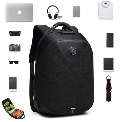 Anti Theft Laptop Backpack - Black, Waterproof, Multi-pocket, Durable