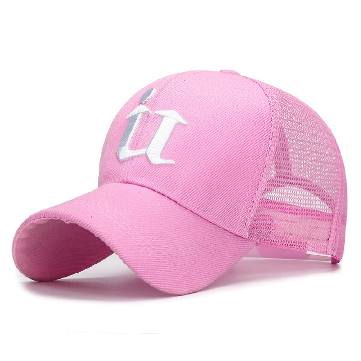High Quality Custom 3 D embroidered U-letter baseball cap for men and women