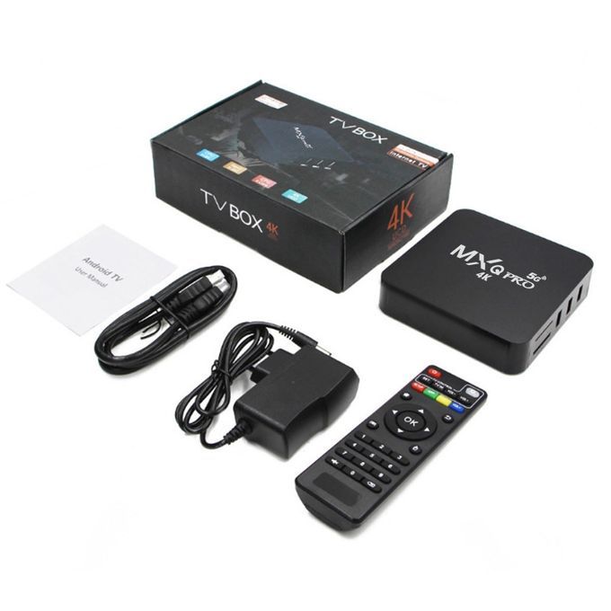 Mxq Smart Android Tv Stick - 4K - 5G - Android 10 TV Box android Tv Stick 4Gb Ram  32GB Rom