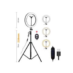 12 Inch Professional Big LED Ring Light 12W Dimmable Lighting with 3 Color Modes for Photo Shoot Video Shoot Live Stream Makeup Compatible with iPhone Android Phones and Cameras.Vlogging Kit+ Remote