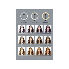 12 Inch Professional Big LED Ring Light 12W Dimmable Lighting with 3 Color Modes for Photo Shoot Video Shoot Live Stream Makeup Compatible with iPhone Android Phones and Cameras.Vlogging Kit+ Remote