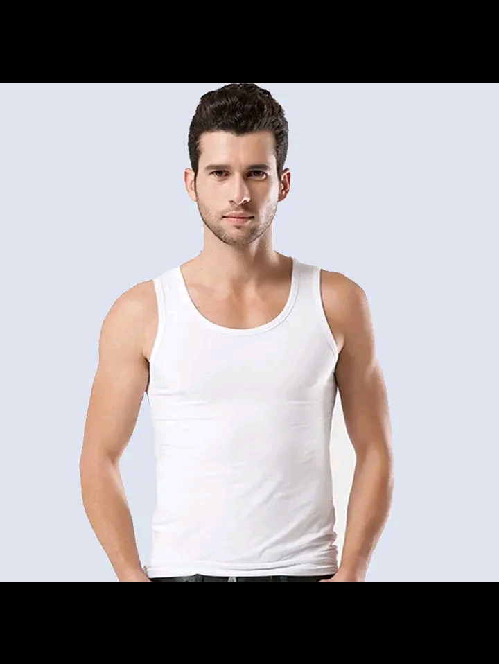3PCS Fashion 100% Cotton Mens Fitted Vest (3Pcs)
