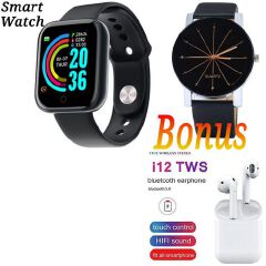 Generic Wrist SmartWatch Y68 For Men & Women + Gifts
