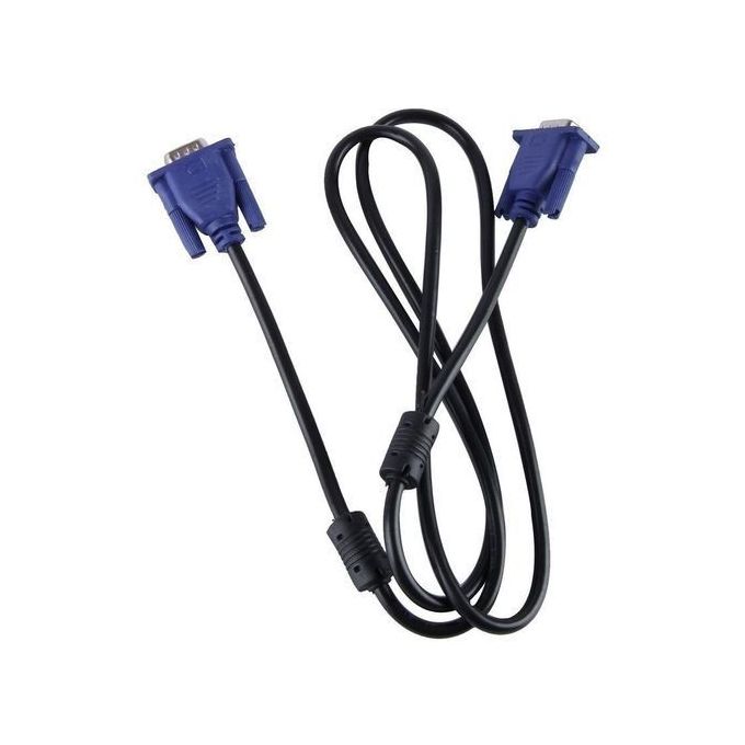 Generic VGA CABLE 1.5 Meters (Male) - Black