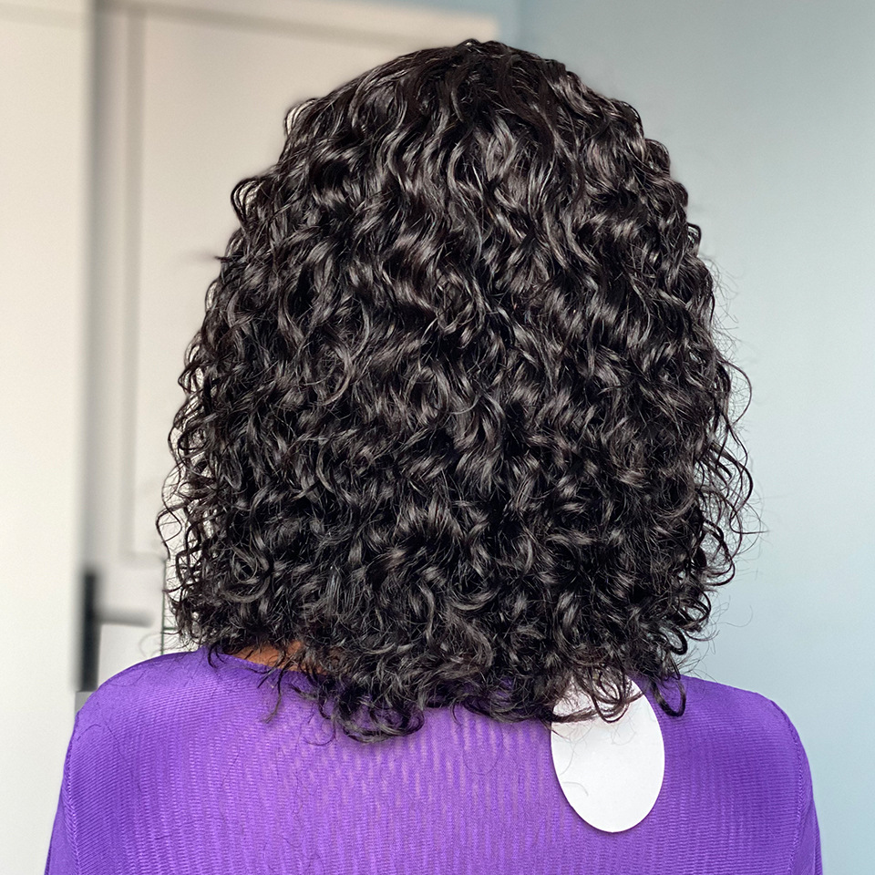 Water Wave Fringe Human Hair Wigs with Bangs Natural Black Picture Length