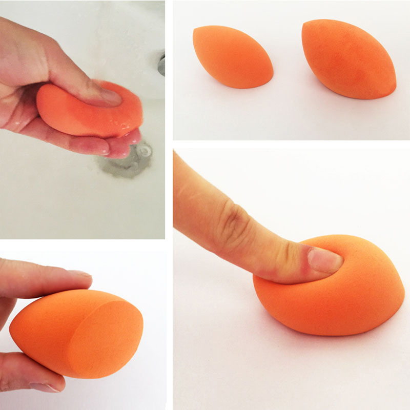 Pro cosmetics sponge for makeup puff  foundation  make up tools orange egg
