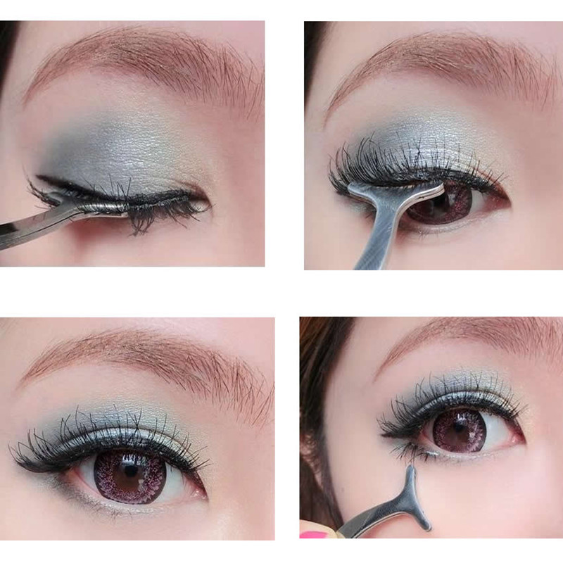 Eyelash Curler False Fake Eyelashes clip stainless steel Eye Lash metic Tool
