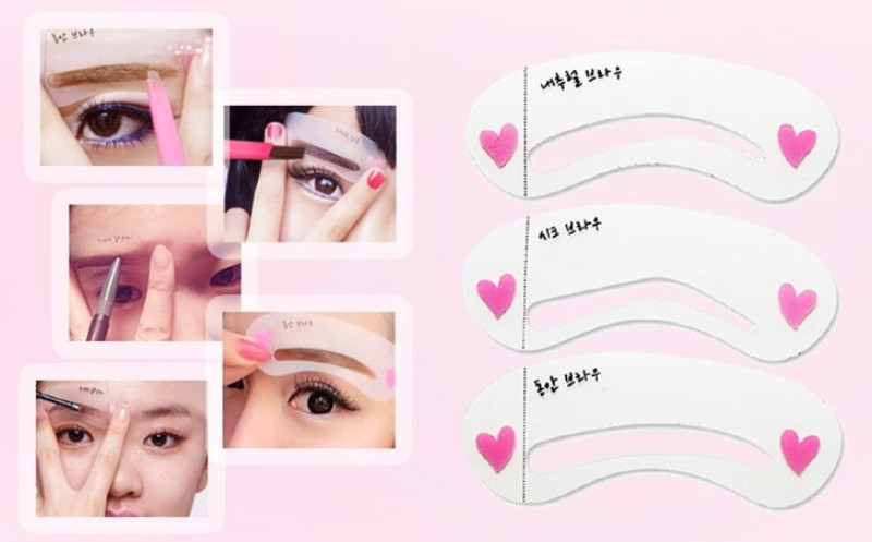 Thrush Card Threading A Word Eyebrow Makeup Tools Threading Artifact Thrush Aid Card Eyebrows Mold view 4