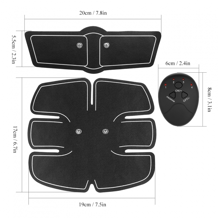 Exerciser Device Abdominal Muscles Intensive Training Electric Vibration Plate Weight Loss