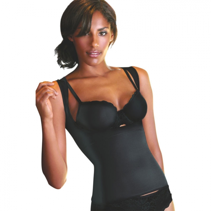 Women Neoprene Sleeveless U Shape Shapers Slimming Fat Burning Fitness Body Shapewear Tank Top Waist