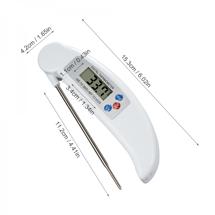Digital Thermometer Food BBQ Meat Oven Folding Kitchen Thermometer Cooking Water Oil Tools