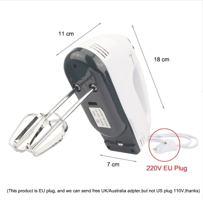 7 Speed Dough Hand Mixer Egg Beater Food Blender Multifunctional Food Processor Electric Kitchen