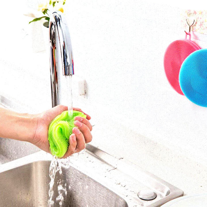 Magic Cleaning Brushes Silicone Dish Bowl Scouring Pad Pot Pan  Cleaning Kitchen