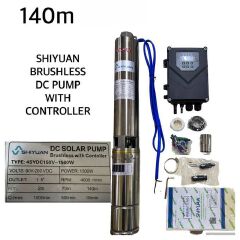 Shiyuan 140 Meters 140M Lift Height Brushless DC Submersible Pump Solar Pump Well Borehole Pump Water Pump
