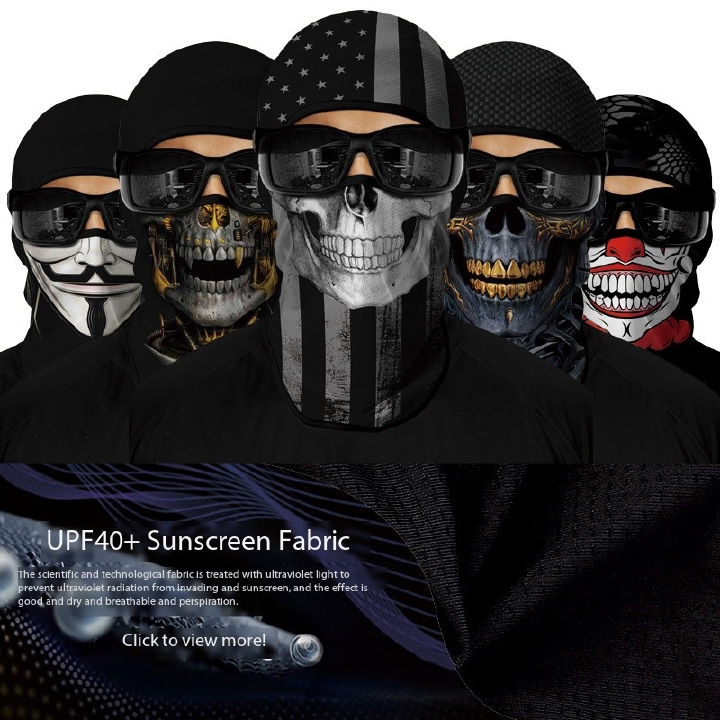Motorcycle accessories hats balaclava men's hats outdoor dustproof sunscreen mask fishing full face breathable scarf mask sunscreen mask men's and women's outdoor cycling equipment new