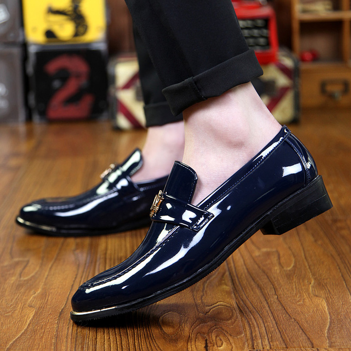 Men Business Dress Shoes Pointed Leather Soft Leisure Formal Office Oxford Classic Moccasin Casual