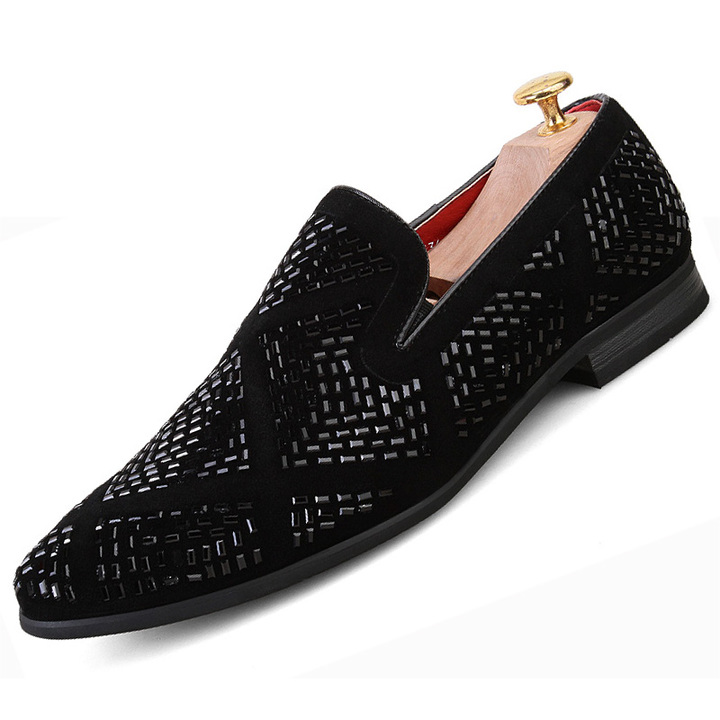 Classic Pointed Leather Business Dress Shoes Men Soft Leisure Slip-on Casual Formal Office Oxford