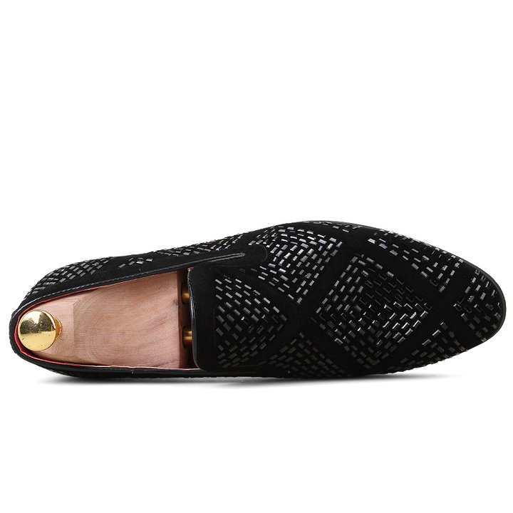 Classic Pointed Leather Business Dress Shoes Men Soft Leisure Slip-on Casual Formal Office Oxford