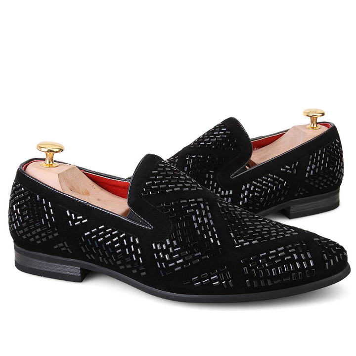 Classic Pointed Leather Business Dress Shoes Men Soft Leisure Slip-on Casual Formal Office Oxford