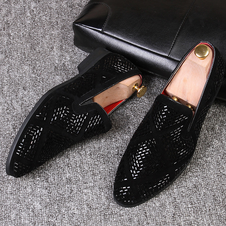 Classic Pointed Leather Business Dress Shoes Men Soft Leisure Slip-on Casual Formal Office Oxford