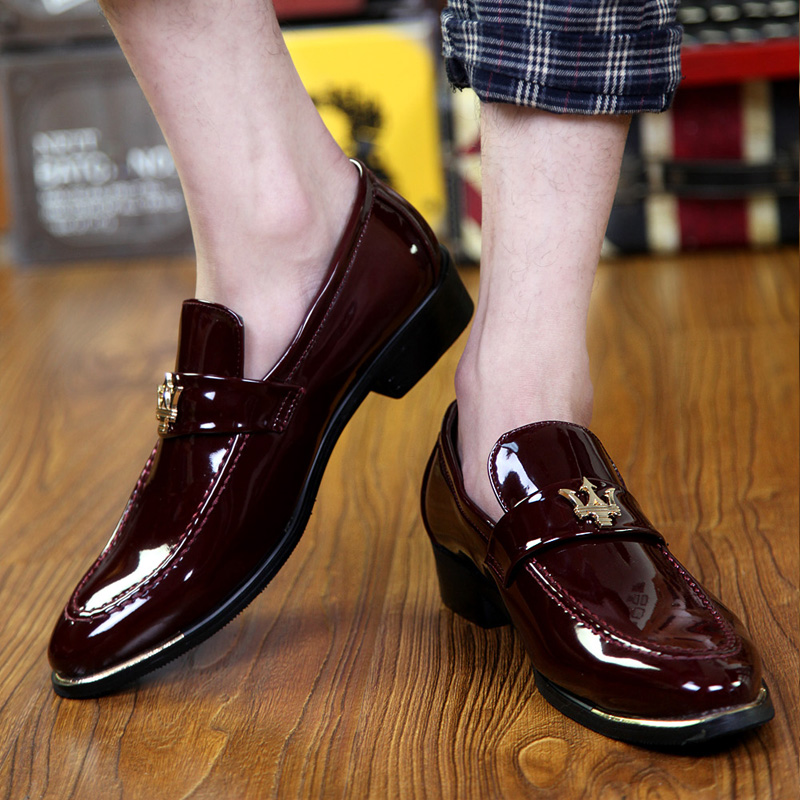 Men Business Dress Shoes Pointed Leather Soft Leisure Formal Office Oxford Classic Moccasin Casual