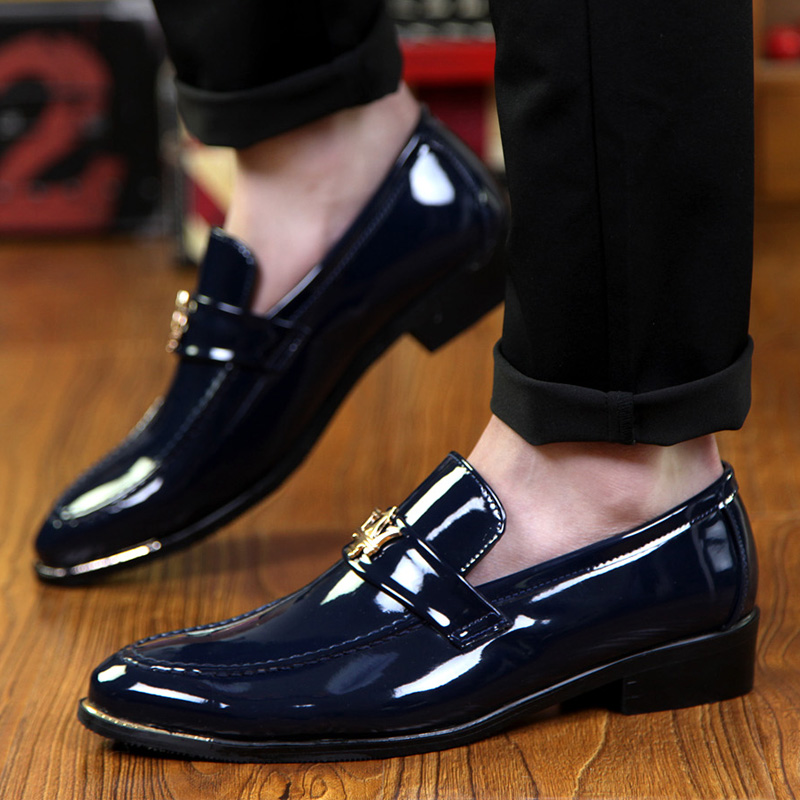 Men Business Dress Shoes Pointed Leather Soft Leisure Formal Office Oxford Classic Moccasin Casual