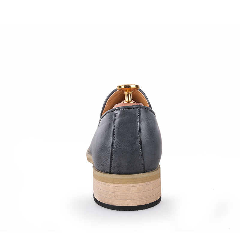 Fashion British Pointed Leather Business Shoes Men Soft Leisure Dress Formal Office Oxford Moccasins
