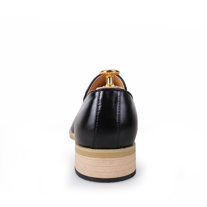 Fashion British Pointed Leather Business Shoes Men Soft Leisure Dress Formal Office Oxford Moccasins