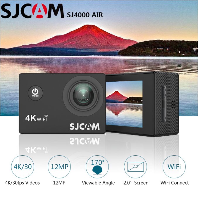 SJCAM Action Camera SJ4000 AIR 4K 30PFS 1080P 4x Zoom WIFI Motorcycle Bicycle Helmet Waterproof Cam Sports Video Action Cameras