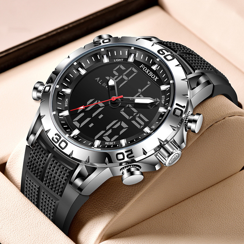 Brand New Men Wirstwatch Multi-function Dual Display Waterproof Sport Watch
