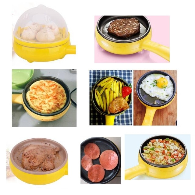 2Pcs/Set Magic Frying Pan Egg Steamer&amp;Pan For Kitchen