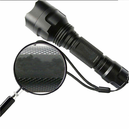 LED Rechargeable Floodlight Outdoor Bicycle Long Shots  Waterproof Lamp Fishing Hunting Flashlight