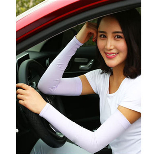 Fashion Ice Silk Outdoor Sunblock Sleeves Summer Sunscreen Over Sleeve Protective Sleeve