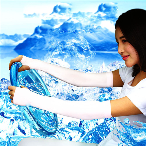Fashion Ice Silk Outdoor Sunblock Sleeves Summer Sunscreen Over Sleeve Protective Sleeve