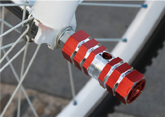 Bicycle Aluminum Alloy Hexagonal Column Foot Bike Rockets Foot Pole Pair
