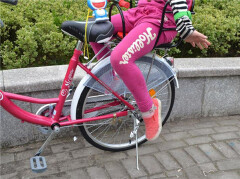 Bicycle Aluminum Alloy Hexagonal Column Foot Bike Rockets Foot Pole Pair